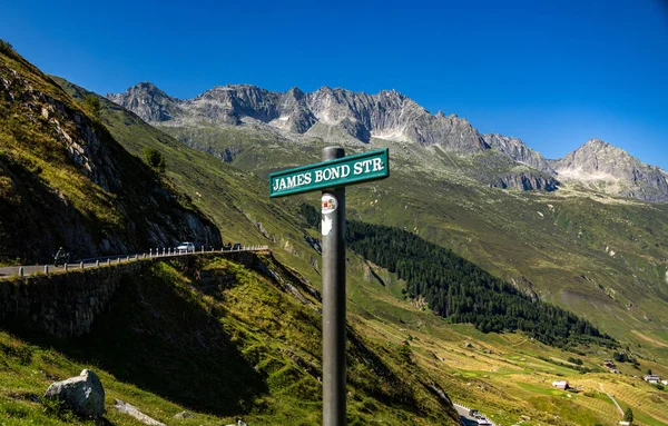 Famous James Bond Road Furka Pass Realp Switzerland Europe July — Φωτογραφία Αρχείου