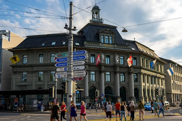 Old Post Office City Lucerne Lucerne Switzerland Europe July 2022 — 图库照片