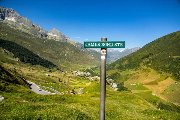 Famous James Bond Road Furka Pass Travel Photography — Stock Photo, Image