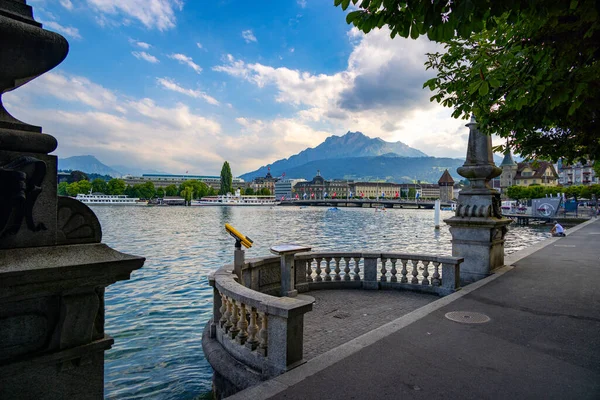 Famous Lake Lucerne Called Vierwaldstatter See Lucerne Switzerland Europe July — Stockfoto
