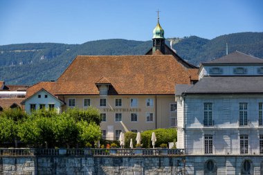 SWitzerland Avrupa 'daki Solothurn Belediye Tiyatrosu - SOLOTHURN, SWitzERLAND EUROPE - 14 Temmuz 2022