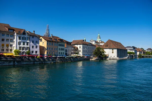 River Aare City Soloturn Switzerland Europe Solothurn Switzerland Europe July — Photo