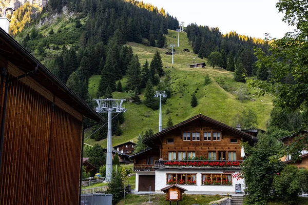 Cable Car Lake Oeschinen Switzerland Europe Kandersteg Switzerland Europe July — Stockfoto