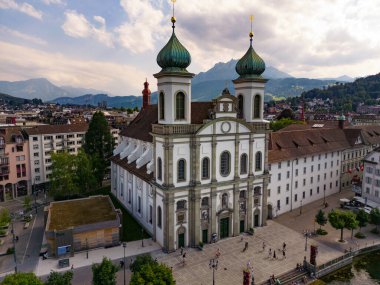 Jesuit Church St Francis in the city of Lucerne in Switzerland