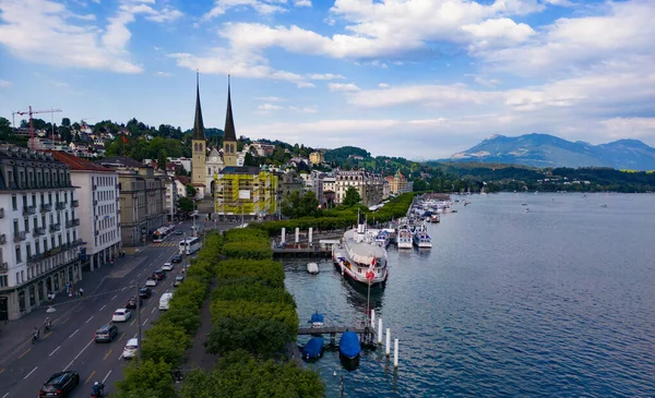 Вид Над Озером Люцерн Швейцарії — стокове фото