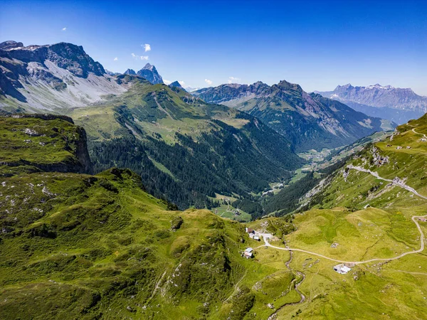 Klausen Pass Mountain Road Switzerland View — Φωτογραφία Αρχείου