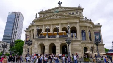 Frankfurt Opera - the original old opera house in the city - FRANKFURT MAIN, GERMANY - JULY 12, 2022