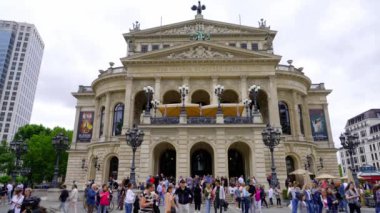 Frankfurt Opera - the original old opera house in the city - FRANKFURT MAIN, GERMANY - JULY 12, 2022