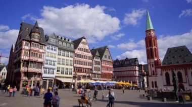 Historic district - The old town of Frankfurt - FRANKFURT MAIN, GERMANY - JULY 12, 2022