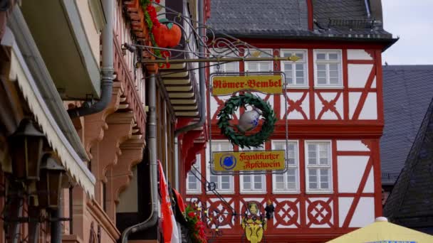 Apple Wine Tavern Old Town Frankfurt Frankfurt Main Germany July — Vídeos de Stock