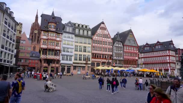 Historic District Old Town Frankfurt Frankfurt Main Germany July 2022 — 图库视频影像