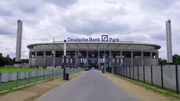 Famous Stadium Frankfurt Called Deutsche Bank Park Frankfurt Main Germany – Stock-video