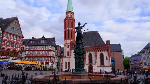 Historic District Old Town Frankfurt Frankfurt Main Germany July 2022 — Stock videók