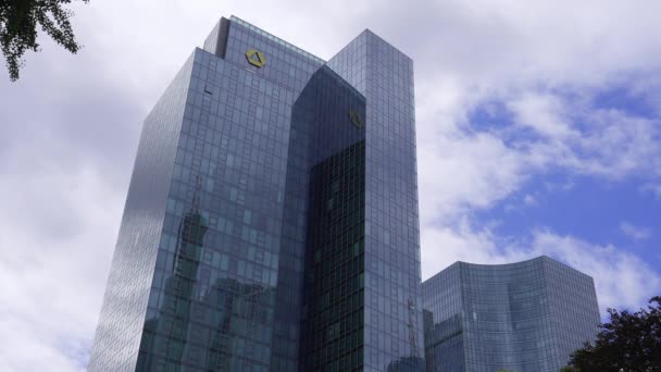 Commerzbank Financial District City Frankfurt Frankfurt Main Germany July 2022 — Αρχείο Βίντεο