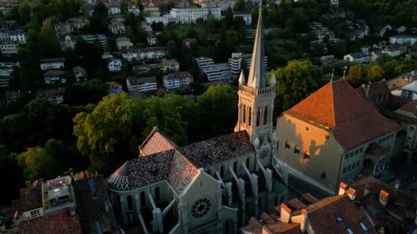 Peter Pauls Church Bern Switzerland Travel Photography — стокове відео
