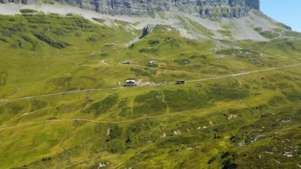 Klausen Pass Mountain Road Switzerland View Travel Photography — ストック動画