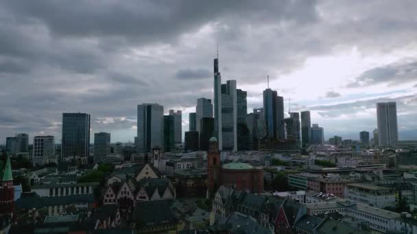Panoramic View City Frankfurt Germany City Frankfurt Germany July 2022 — Wideo stockowe