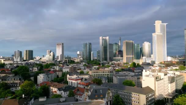 City Frankfurt Germany Aerial View City Frankfurt Germany July 2022 — Stockvideo