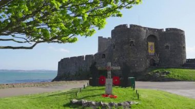 Belfast yakınlarındaki Carrickfergus Şatosu İrlanda seyahat fotoğrafçılığı