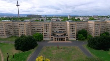 Johann Wolfgang von Goethe University in Frankfurt - aerial view - travel photography