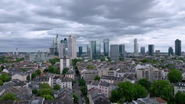 Panoramic View City Frankfurt Germany Travel Photography — Video