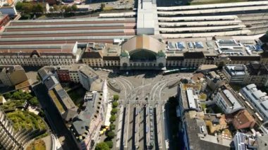 Basel SBB Central Railway station in the city center of Basel Switzerland - travel photography