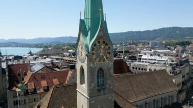 Fraumunster Cathedral in the city of Zurich in Switzerland - travel photography