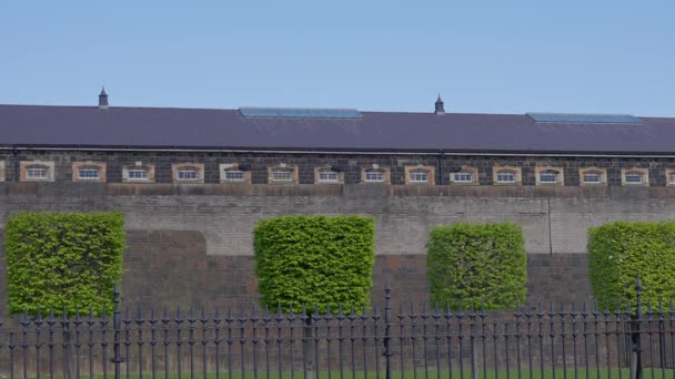 Крамлин Роуд Гол Бывшая Тюрьма Белфасте Ирландия Фотографии Света — стоковое видео