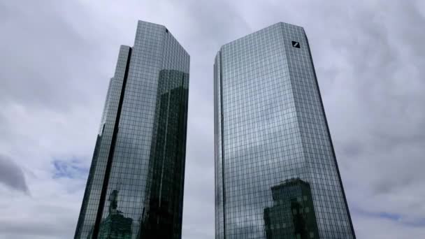 Deutsche Bank World Headquarter Frankfurt Germany City Frankfurt Germany July — 图库视频影像