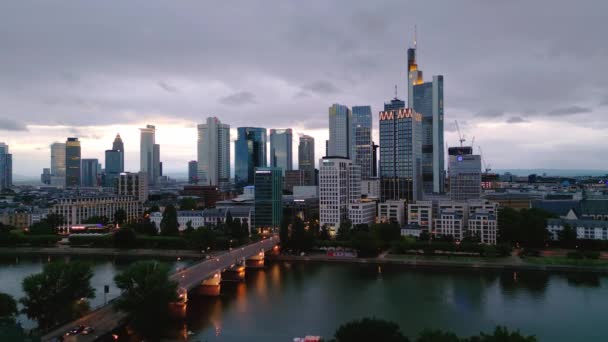 City Frankfurt Germany Establishment Shot City Frankfurt Germany July 2022 — 图库视频影像