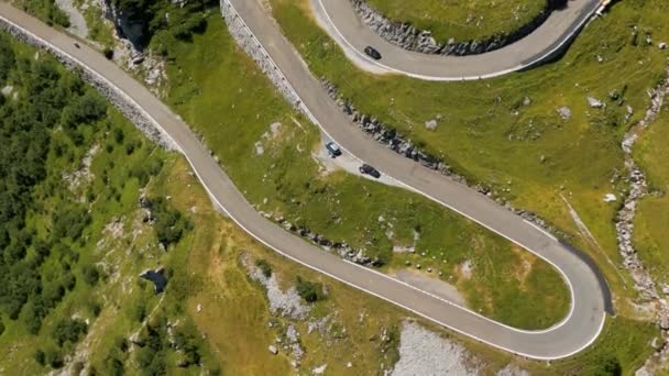 Klausen Pass Mountain Road Switzerland View Travel Photography — Vídeo de Stock