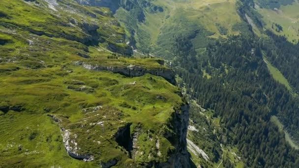 Klausen Pass Mountain Road Switzerland View Travel Photography — ストック動画