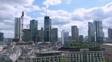 The skyscrapers of Frankfurt at the financial district - travel photography