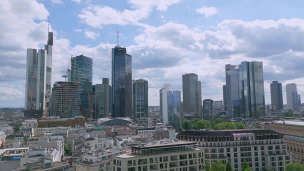 Panoramic View City Frankfurt Germany Travel Photography — Stockvideo