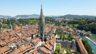 Bern Munster - İsviçre 'deki Bern Katedrali - seyahat fotoğrafçılığı