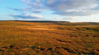 Amazing landscape at Snake Pass in the Peak District National Park - drone photography
