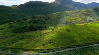 Amazing landscape of the Lake District National Park - aerial view - drone photography