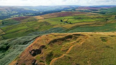 The beauty of Peak District National Park in England - drone photography