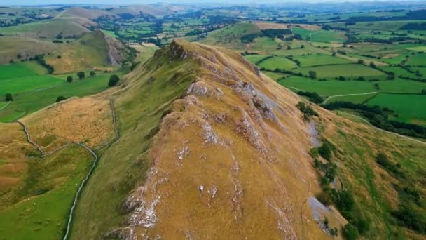 Peak District National Park Aerial View Drone Photography — Stock video