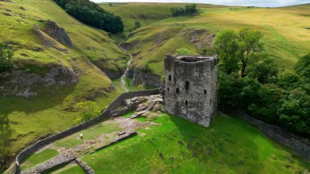 Peak District National Park Αεροφωτογραφία Drone — Αρχείο Βίντεο