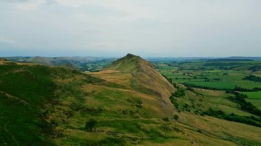 Amazing landscape of Peak District National Park - aerial view - drone photography