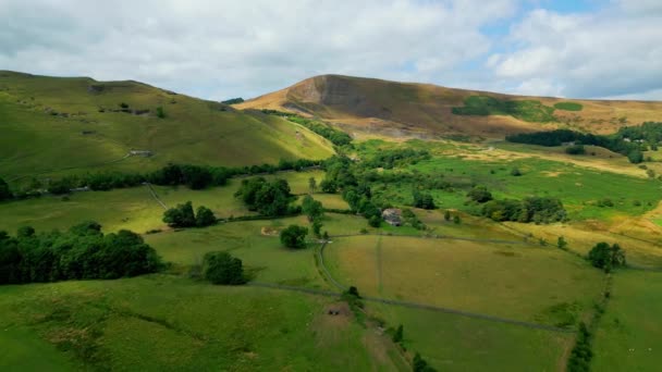 Peak District National Park Aerial View Drone Photography — Stockvideo