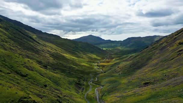 Lake District National Park Aerial View Drone Photography — Vídeos de Stock