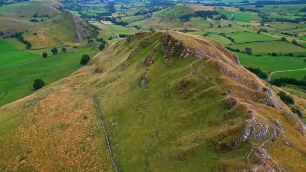 Peak District National Park Aerial View Drone Photography — Stockvideo