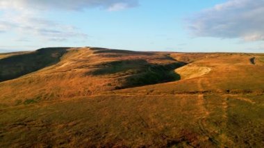 Amazing landscape at Snake Pass in the Peak District National Park - drone photography