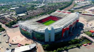 Old Trafford soccer football stadium of Manchester United - MANCHESTER, UNITED KINGDOM - AUGUST 15, 2022