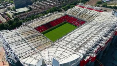 Old Trafford soccer football stadium of Manchester United - MANCHESTER, UNITED KINGDOM - AUGUST 15, 2022
