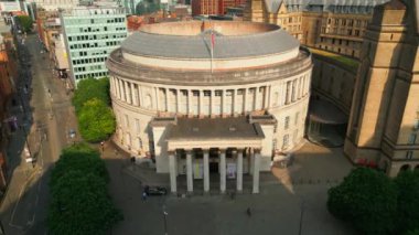 Central Library Manchester - aerial view - MANCHESTER, UNITED KINGDOM - AUGUST 15, 2022