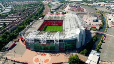 Old Trafford soccer football stadium of Manchester United - MANCHESTER, UNITED KINGDOM - AUGUST 15, 2022