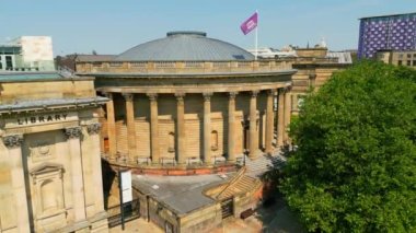 Central Library Liverpool - aerial view - LIVERPOOL, UNITED KINGDOM - AUGUST 16, 2022